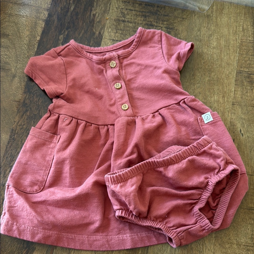 Baby Girl Carters Little Planet Pink Dress Set